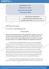 Đề thi học kì 1 Văn 10 Kết nối tri thức - Đề số 2